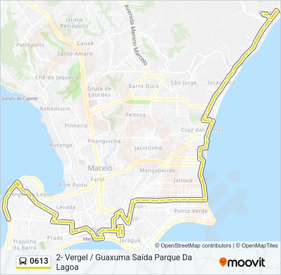0613 Bus Line Map