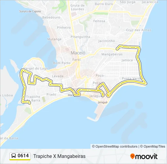 0614 Bus Line Map