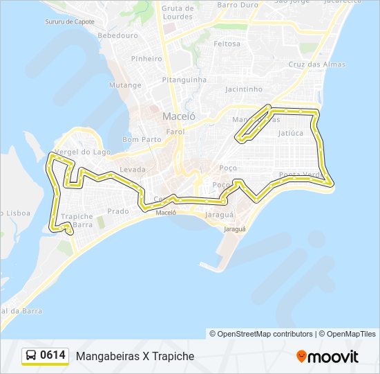 Mapa de 0614 de autobús