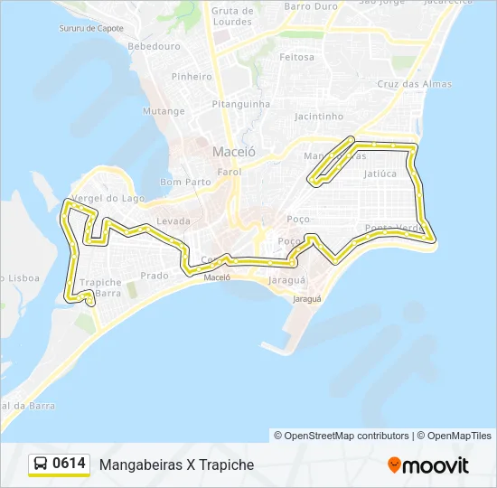 0614 Bus Line Map