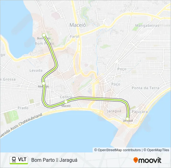 VLT Train Line Map