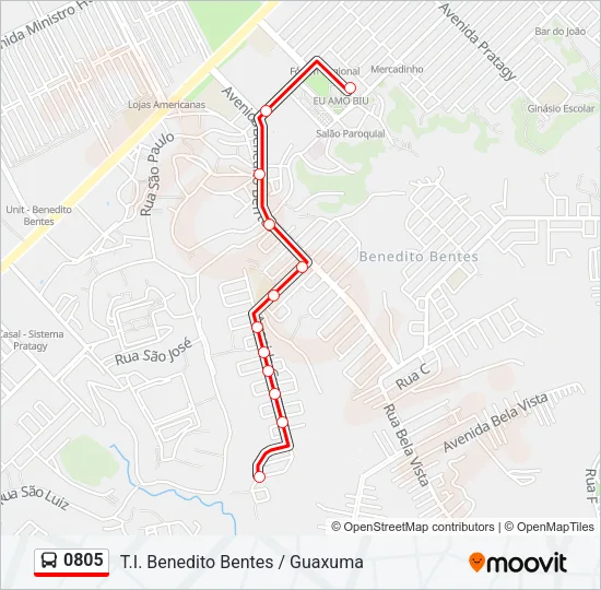 0805 Bus Line Map