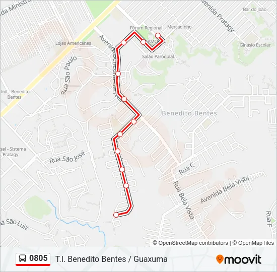 0805 Bus Line Map