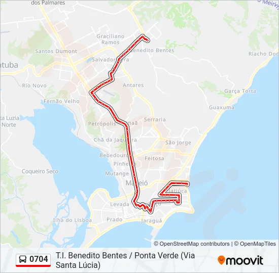0704 Bus Line Map