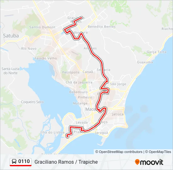 0110 Bus Line Map