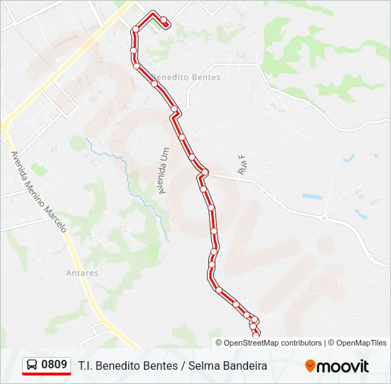 0809 Bus Line Map
