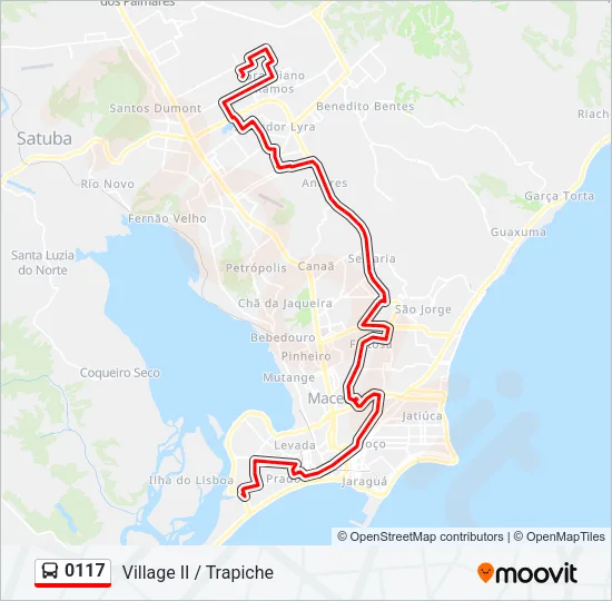 0117 Bus Line Map