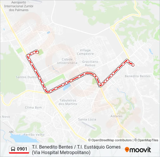 0901 Bus Line Map
