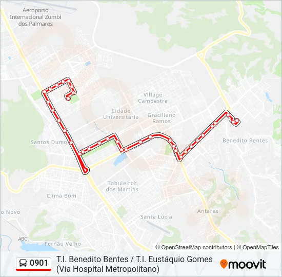 0901 Bus Line Map