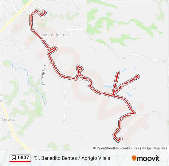 0807 Bus Line Map