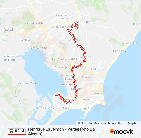 0214 Bus Line Map