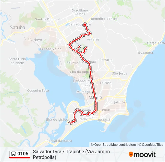 0105 Bus Line Map