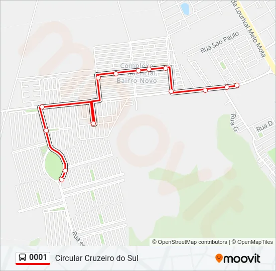 0001 Bus Line Map