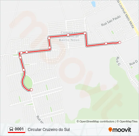 0001 Bus Line Map