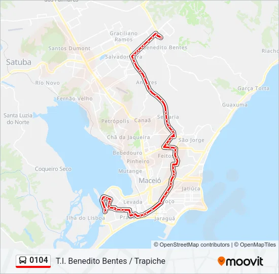 0104 Bus Line Map