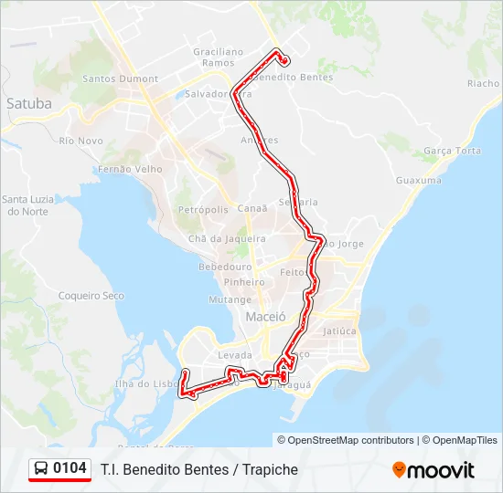 0104 Bus Line Map