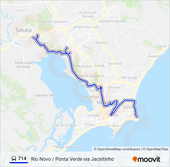 714 Bus Line Map