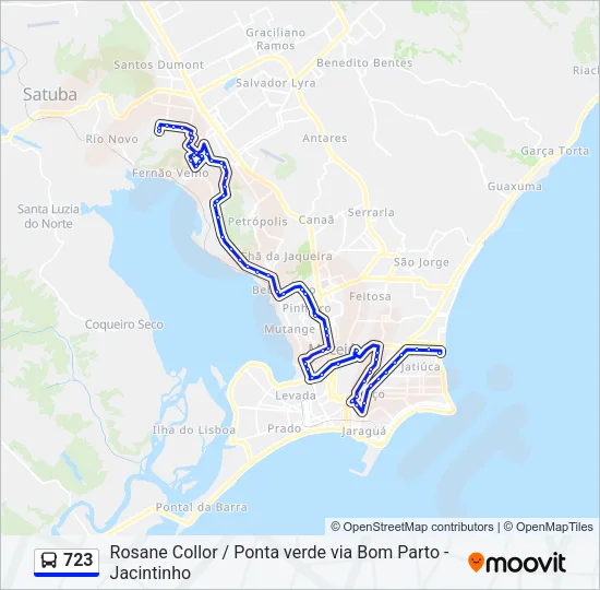 723 Bus Line Map