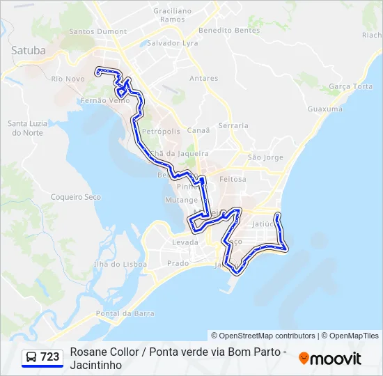 723 Bus Line Map