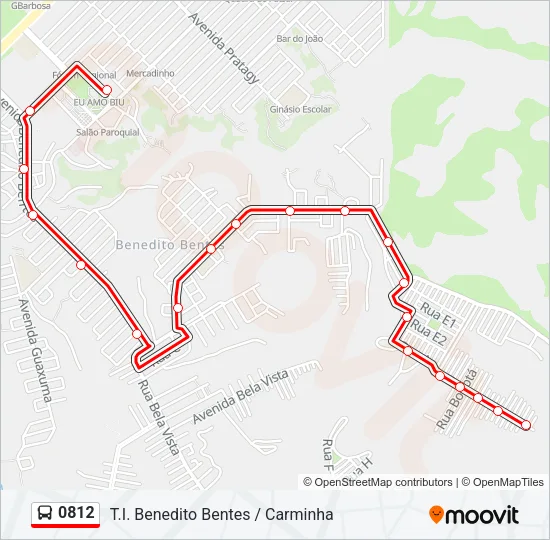 0812 Bus Line Map