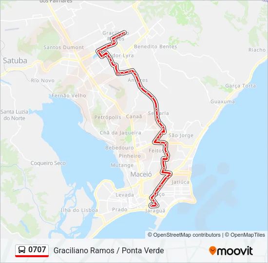 0707 Bus Line Map