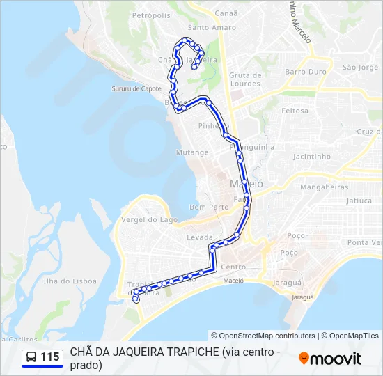 115 Bus Line Map
