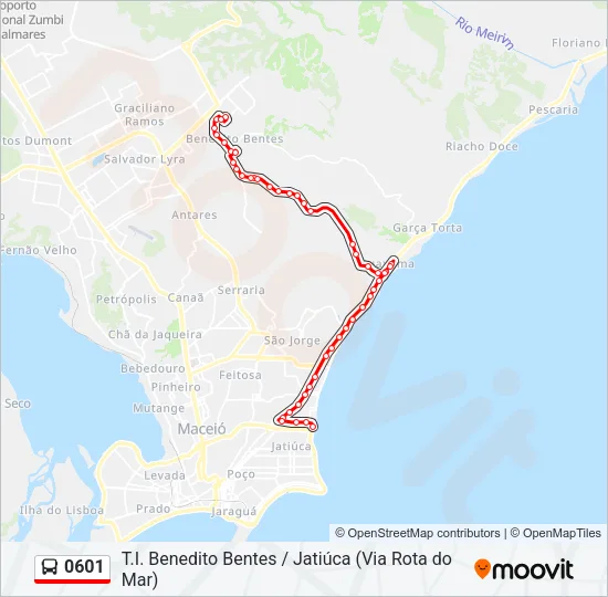 0601 Bus Line Map