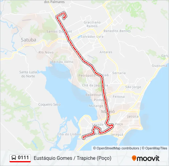 0111 Bus Line Map