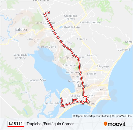 0111 Bus Line Map