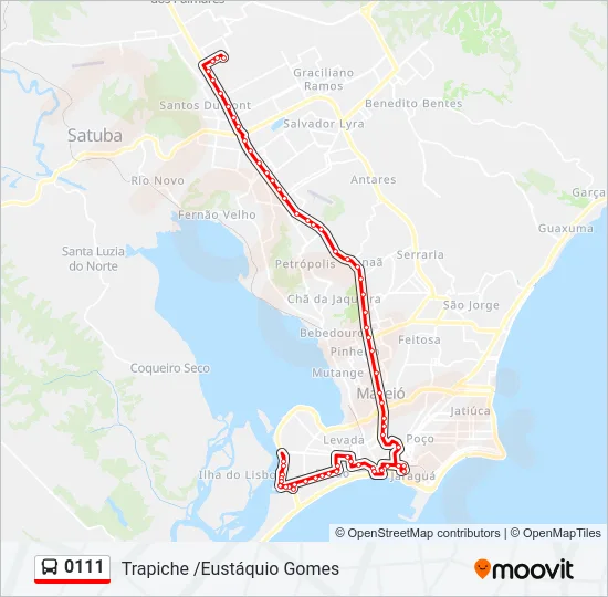 0111 Bus Line Map