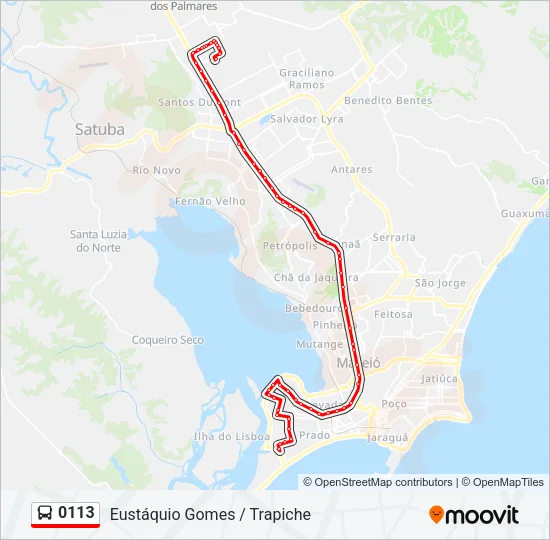 0113 Bus Line Map