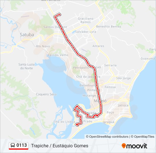 0113 Bus Line Map