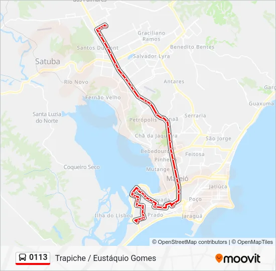 0113 Bus Line Map