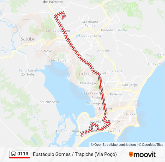 0113 Bus Line Map
