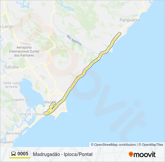 0005 Bus Line Map