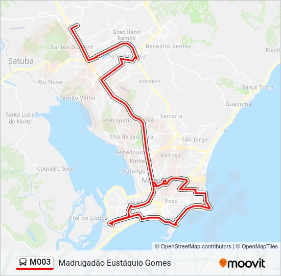 M003 Bus Line Map