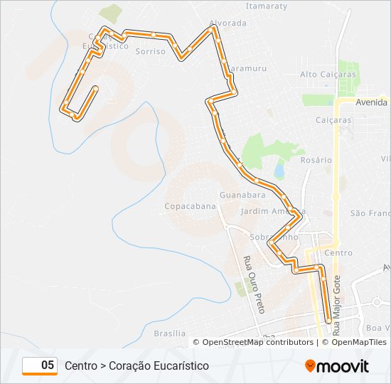 Mapa de 05 de autobús