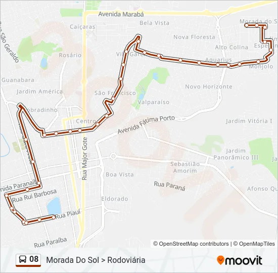 08 Bus Line Map