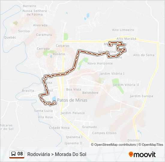 08 Bus Line Map