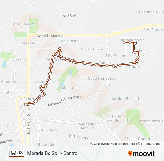 08 Bus Line Map