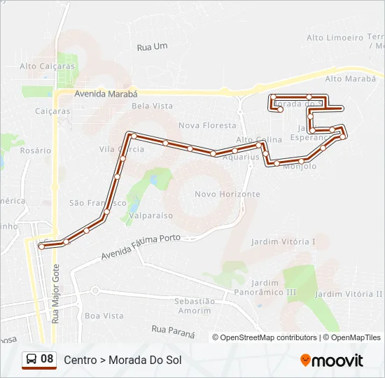 08 Bus Line Map