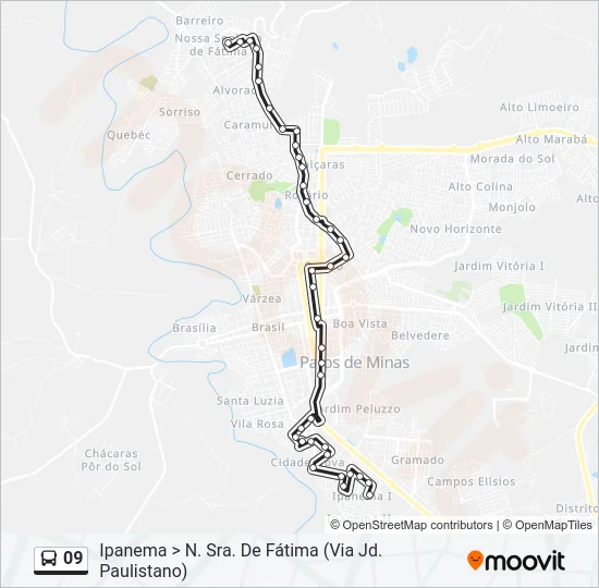 09 Bus Line Map