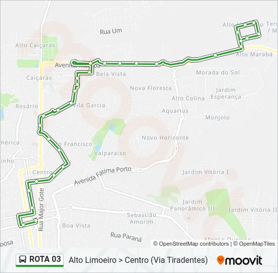 ROTA 03 Bus Line Map