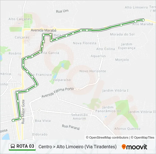 ROTA 03 Bus Line Map