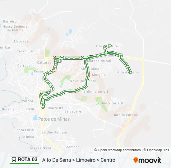 ROTA 03 Bus Line Map