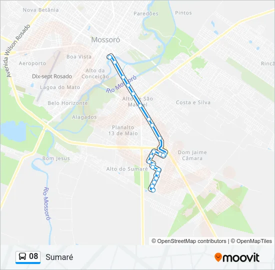 08 Bus Line Map