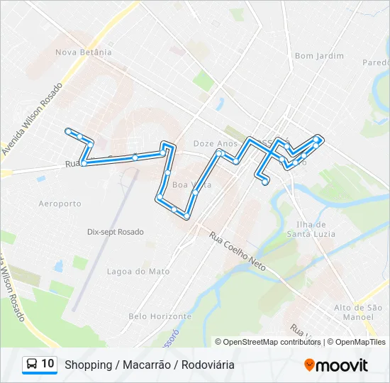 10 Bus Line Map