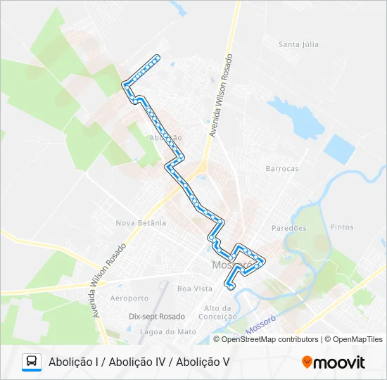 04 ABOLIÇÃO V Bus Line Map