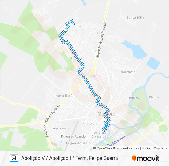 04 ABOLIÇÃO V Bus Line Map