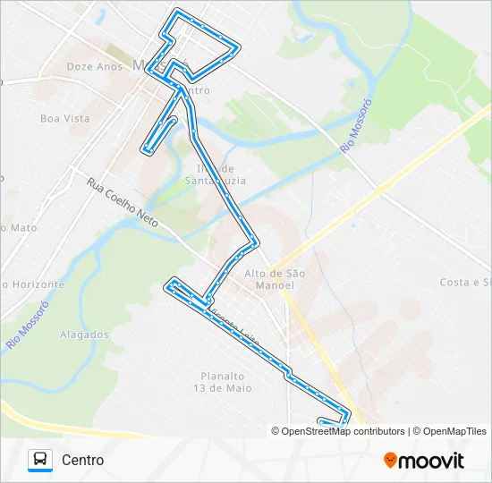18 PLANALTO / LIBERDADE / ALAMEDA Bus Line Map